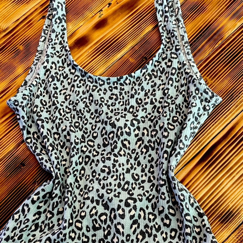 Animal print bodysuit